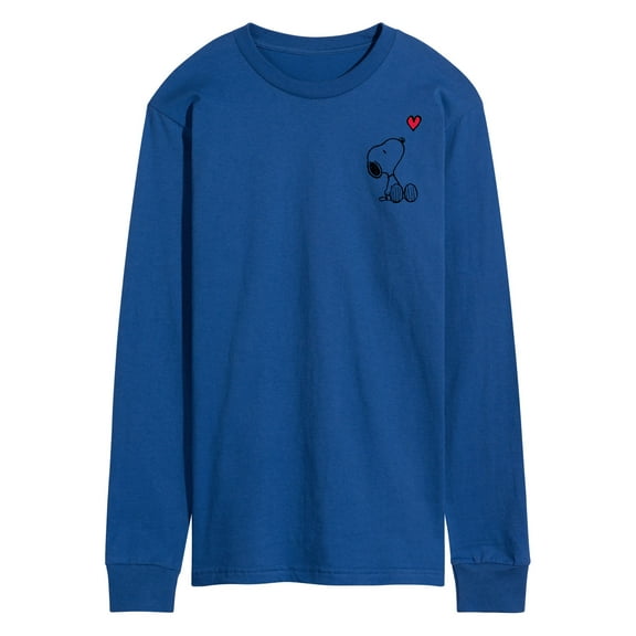 Peanuts - Valentine's Peanuts Snoopy Heart - Men's Long Sleeve T-Shirt