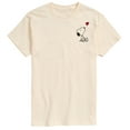 thumbnail image 1 of Peanuts - Valentine's Peanuts Snoopy Heart - Men's Short Sleeve Graphic T-Shirt, 1 of 6