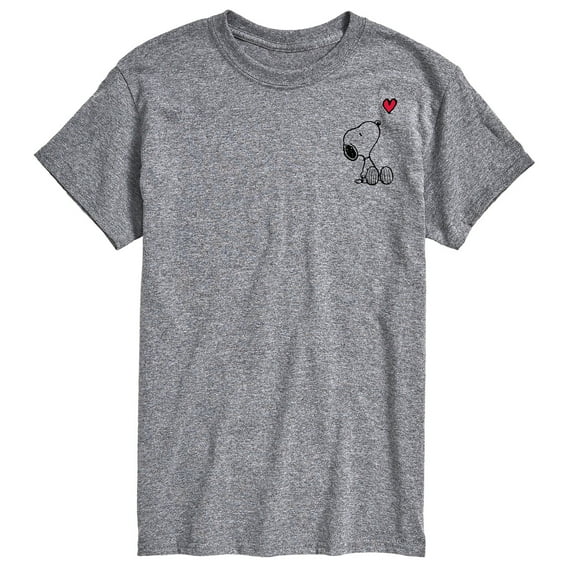 Peanuts - Valentine's Peanuts Snoopy Heart - Men's Short Sleeve Graphic T-Shirt
