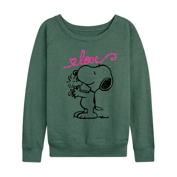 Peanuts - Valentine's Snoopy Love - Women's Lightweight French Terry Long Sleeve Shirt