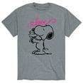 thumbnail image 1 of Peanuts - Valentine's Snoopy - Men's Short Sleeve Graphic T-Shirt, 1 of 5