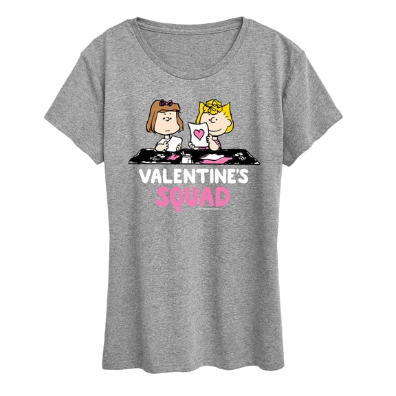 Peanuts - Valentine's Squad - Women's Short Sleeve Graphic T-Shirt