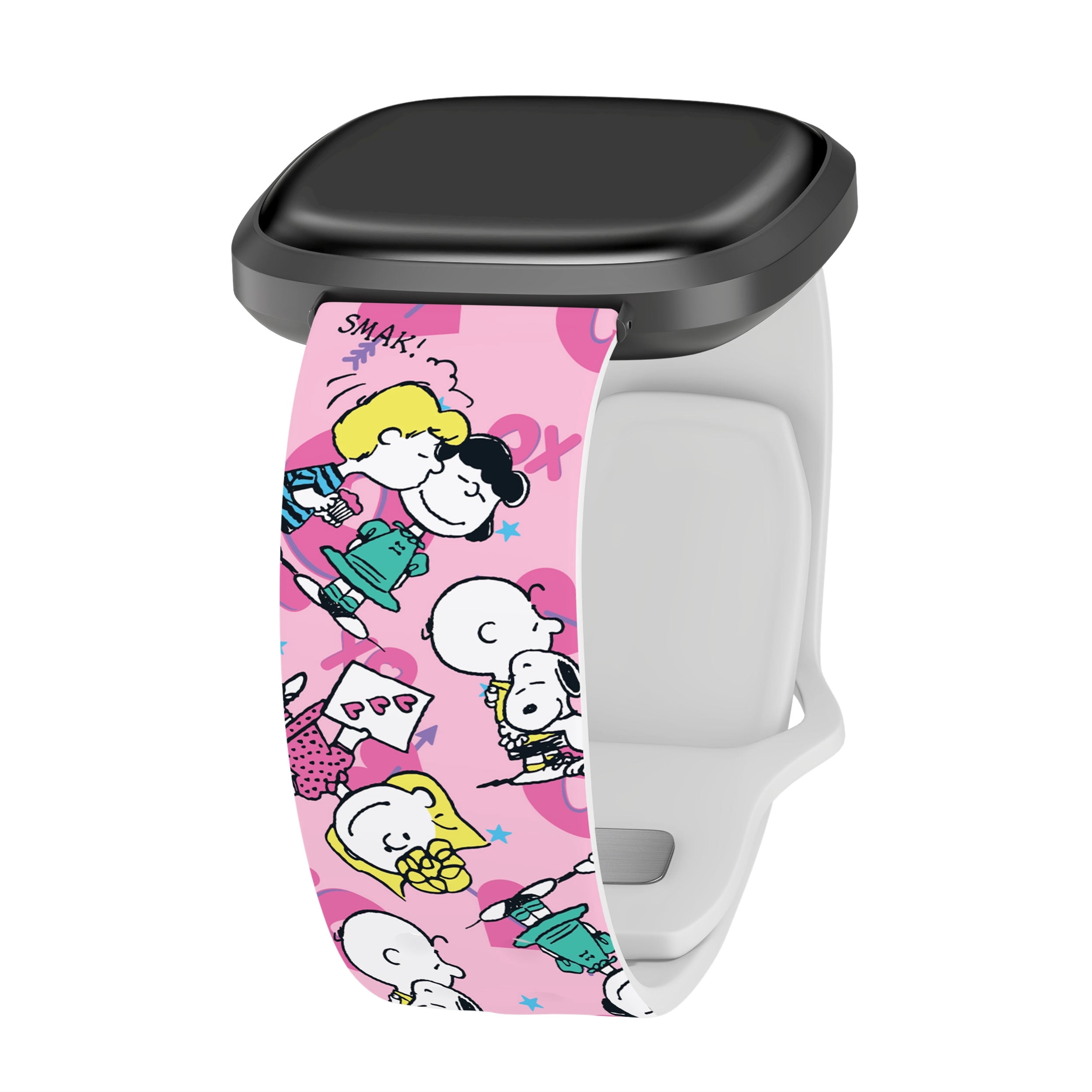 Peanuts Valentines HD Unisex Watch Band Compatible with FitBit Versa 3 & Sense (20mm Long XO) by Affinity Bands