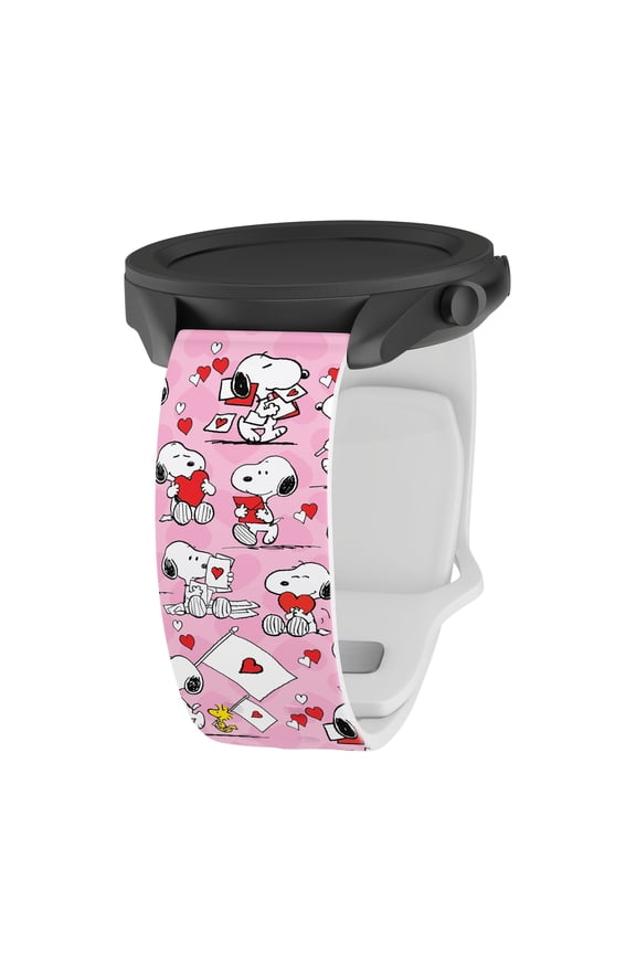 Peanuts Valentines HD Unisex Watch Band Compatible with Samsung Galaxy Watch (20 Long Snoopy Love) by Affinity Bands