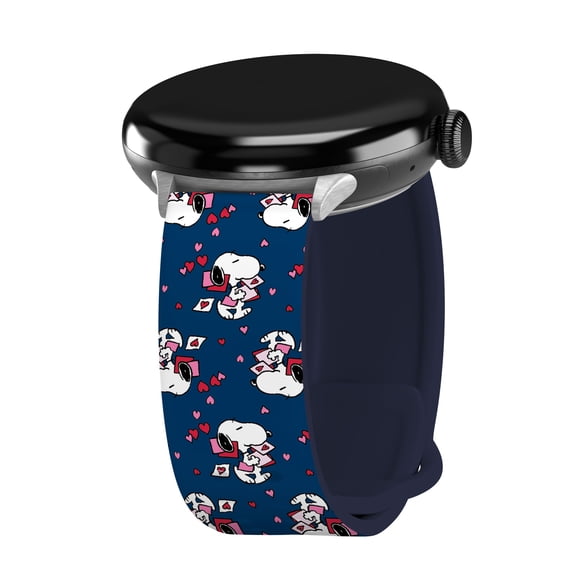 Peanuts Valentines HD Watch Band for Google Pixel Watch 20mm (Short Love Letters)