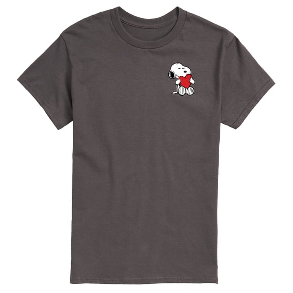Peanuts - Valentines Hugging Heart - Men's Short Sleeve Graphic T-Shirt