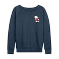 thumbnail image 1 of Peanuts - Valentines Hugging Heart - Women's French Terry Long Sleeve Pullover, 1 of 5