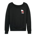 thumbnail image 1 of Peanuts - Valentines Hugging Heart - Women's French Terry Long Sleeve Pullover, 1 of 5