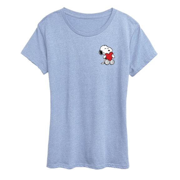 Peanuts - Valentines Hugging Heart - Women's Short Sleeve Graphic T-Shirt