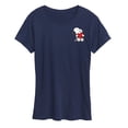 thumbnail image 1 of Peanuts - Valentines Hugging Heart - Women's Short Sleeve Graphic T-Shirt, 1 of 5