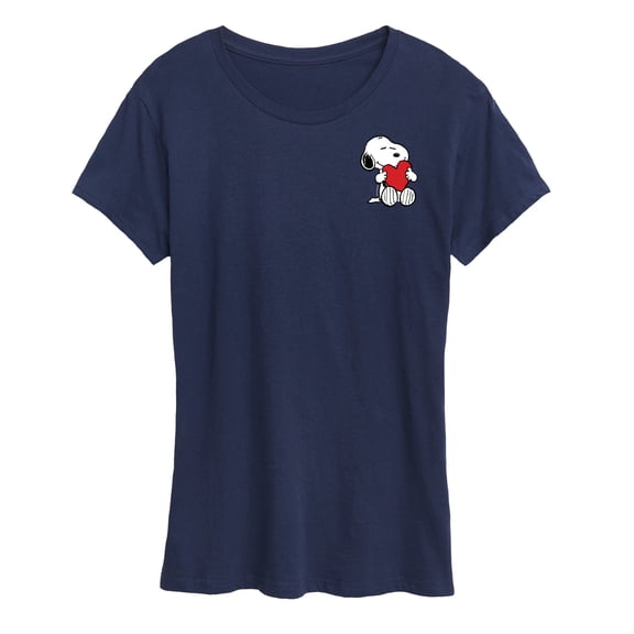 Peanuts - Valentines Hugging Heart - Women's Short Sleeve Graphic T-Shirt