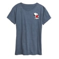 thumbnail image 1 of Peanuts - Valentines Hugging Heart - Women's Short Sleeve Graphic T-Shirt, 1 of 5