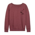 thumbnail image 1 of Peanuts - Valentine's Peanuts Snoopy Heart - Women's Lightweight French Terry Long Sleeve Shirt, 1 of 6