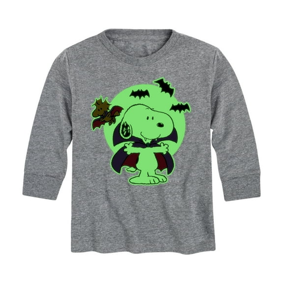 Peanuts - Vampire Snoopy - Toddler And Youth Long Sleeve Graphic T-Shirt