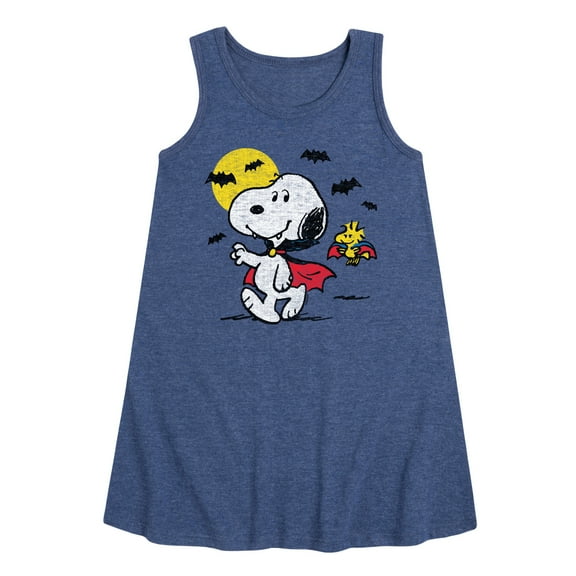 Peanuts - Vampire Snoopy - Toddler and Youth Girls A-line Dress