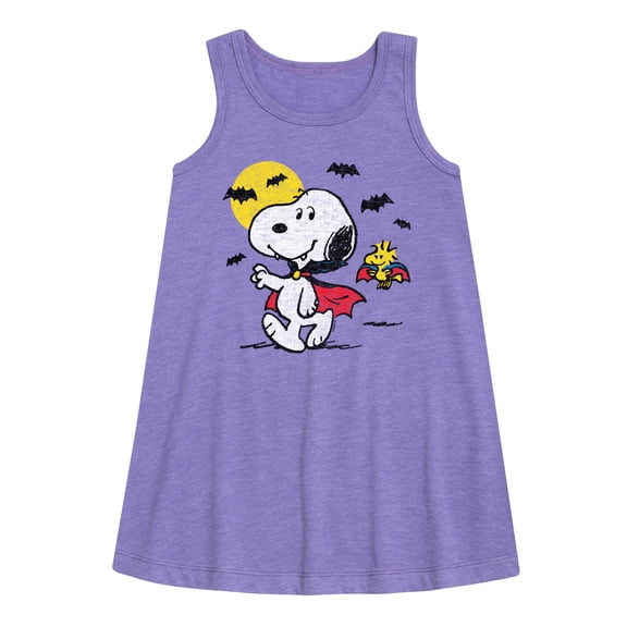 Peanuts - Vampire Snoopy - Toddler and Youth Girls A-line Dress