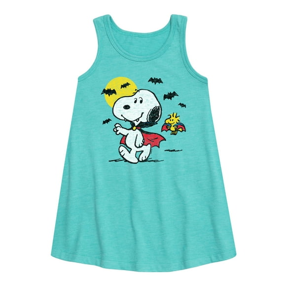 Peanuts - Vampire Snoopy - Toddler and Youth Girls A-line Dress