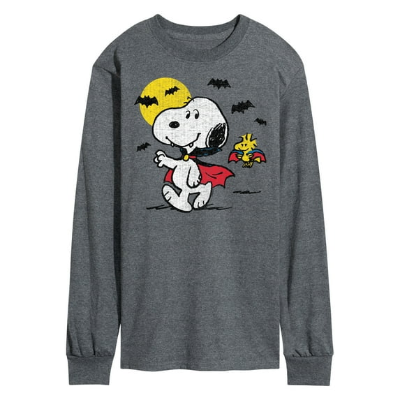 Peanuts - Vampire Snoopy Woodstock - Men's Long Sleeve T-Shirt