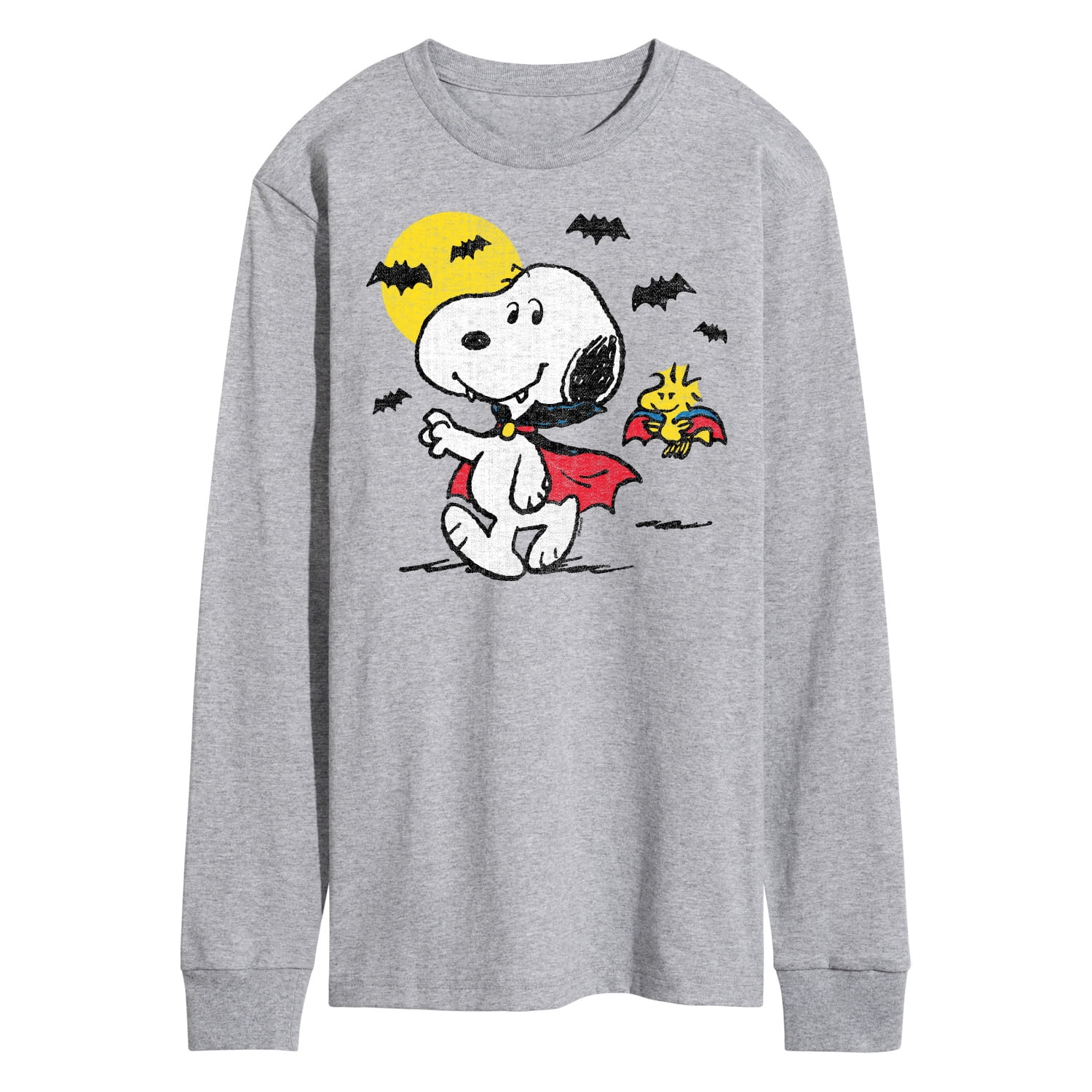 Peanuts - Vampire Snoopy Woodstock - Men's Long Sleeve T-Shirt ...