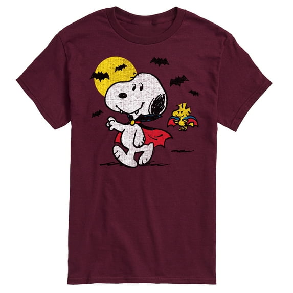 Peanuts - Vampire Snoopy Woodstock - Men's Short Sleeve Graphic T-Shirt