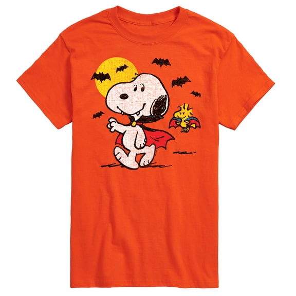 Peanuts - Vampire Snoopy Woodstock - Men's Short Sleeve Graphic T-Shirt