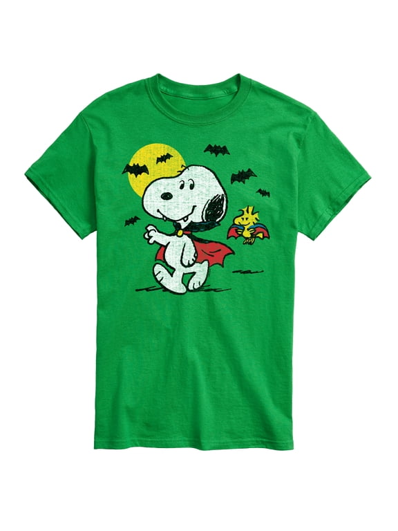 - Vampire Snoopy Woodstock Men's Short Sleeve Graphic T-Shirt