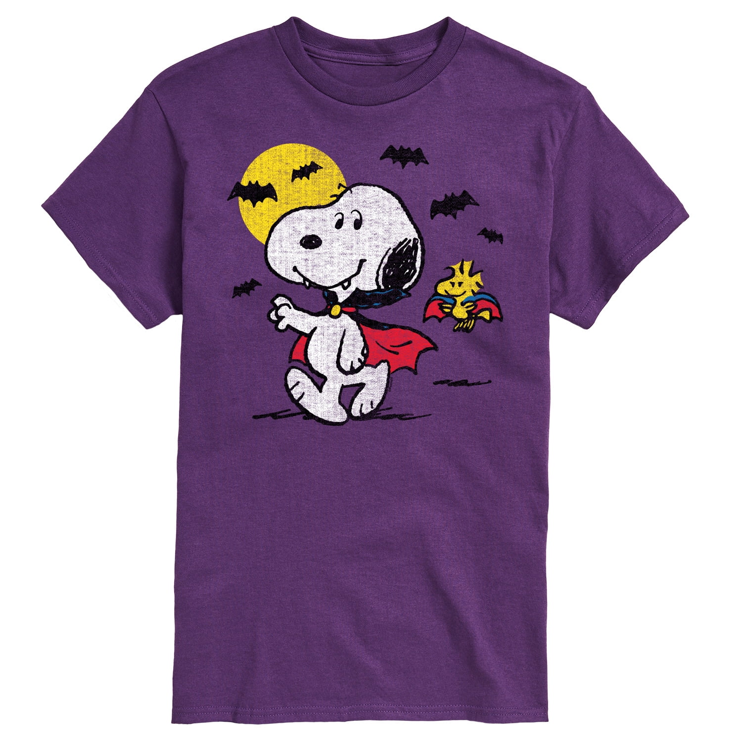 Peanuts - Vampire Snoopy Woodstock - Men's Short Sleeve Graphic T 