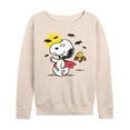 thumbnail image 1 of Peanuts - Vampire Snoopy Woodstock - Women's Lightweight French Terry Long Sleeve Shirt, 1 of 6