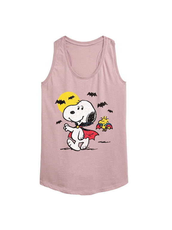 - Vampire Snoopy Woodstock Women's Graphic Racerback Tank
