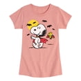 thumbnail image 1 of Peanuts - Vampire Snoopy and Woddstock - Toddler And Youth Girls Short Sleeve Graphic T-Shirt, 1 of 6