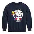thumbnail image 1 of Peanuts - Vampire Snoopy and Woodstock - Toddler And Youth Crewneck Fleece Sweatshirt, 1 of 6