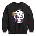 thumbnail image 1 of Peanuts - Vampire Snoopy and Woodstock - Toddler And Youth Crewneck Fleece Sweatshirt, 1 of 6