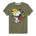 thumbnail image 1 of Peanuts - Vampire Snoopy and Woodstock - Toddler And Youth Short Sleeve Graphic T-Shirt, 1 of 6
