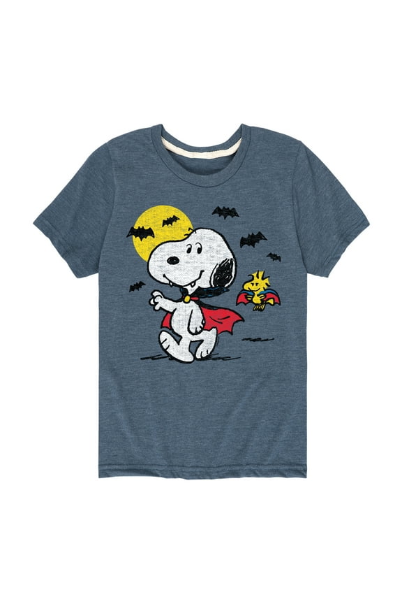 - Vampire Snoopy and Woodstock - Toddler And Youth Short Sleeve Graphic T-Shirt