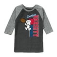 thumbnail image 1 of Peanuts - Varsity Snoopy Squad - Toddler And Youth Raglan Graphic T-Shirt, 1 of 5