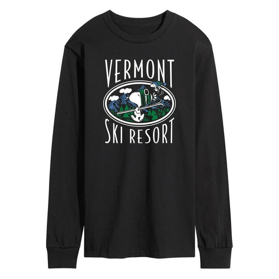 Peanuts - Vermont Ski Resort - Men's Long Sleeve T-Shirt