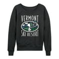 thumbnail image 1 of Peanuts - Vermont Ski Resort - Women's Lightweight French Terry Long Sleeve Shirt, 1 of 6