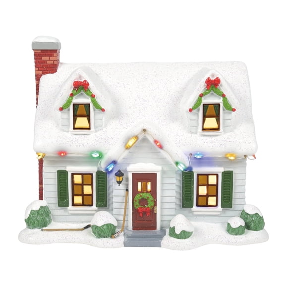 Department 56 Peanuts Village Peppermint Patty's House Lit Building Figurine 7.1in H