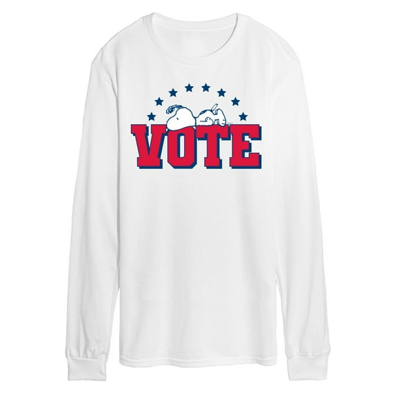 Peanuts - Vote Snoopy - Men's Long Sleeve T-Shirt