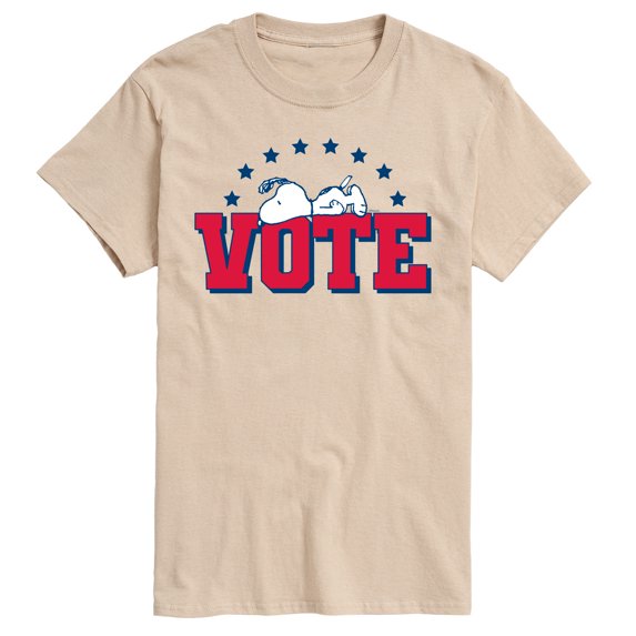 Peanuts - Vote Snoopy - Men's Short Sleeve Graphic T-Shirt