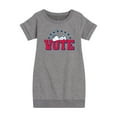 thumbnail image 1 of Peanuts - Vote Snoopy - Toddler & Youth Girls Fleece Dress, 1 of 6