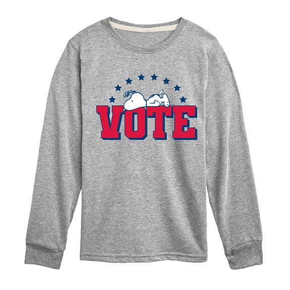 Peanuts - Vote Snoopy - Toddler & Youth Long Sleeve Graphic T-Shirt