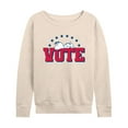 thumbnail image 1 of Peanuts - Vote Snoopy - Women's Lightweight French Terry Long Sleeve Shirt, 1 of 6