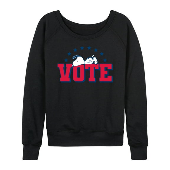 Peanuts - Vote Snoopy - Women's Lightweight French Terry Long Sleeve Shirt