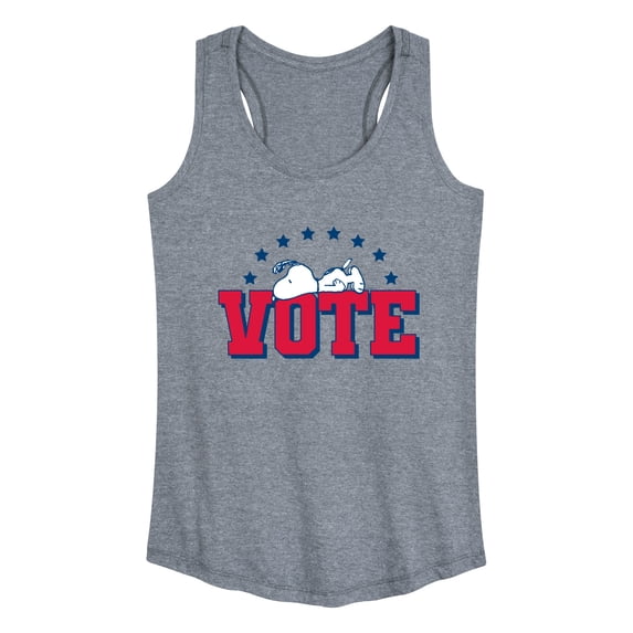 Peanuts - Vote Snoopy - Women's Racerback Tank Top