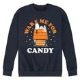 thumbnail image 1 of Peanuts - Wake Me For Candy - Men's Crew Neck Fleece Pullover, 1 of 5