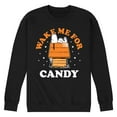 thumbnail image 1 of Peanuts - Wake Me For Candy - Men's Crew Neck Fleece Pullover, 1 of 5