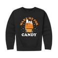 thumbnail image 1 of Peanuts - Wake Me For Candy - Toddler And Youth Crewneck Fleece Sweatshirt, 1 of 6