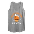 thumbnail image 1 of Peanuts - Wake Me For Candy - Women's Racerback Tank Top, 1 of 6