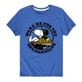 thumbnail image 1 of Peanuts - Wake Me Shenanigans - Toddler and Youth Short Sleeve Graphic T-Shirt, 1 of 6